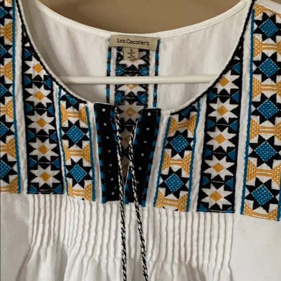 Anthropologie Les Cocotiers small peasant top - Picture 3 of 8